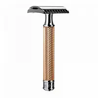 Muhle R41 Rose Gold Open Tooth Comb Safety Razor - Master