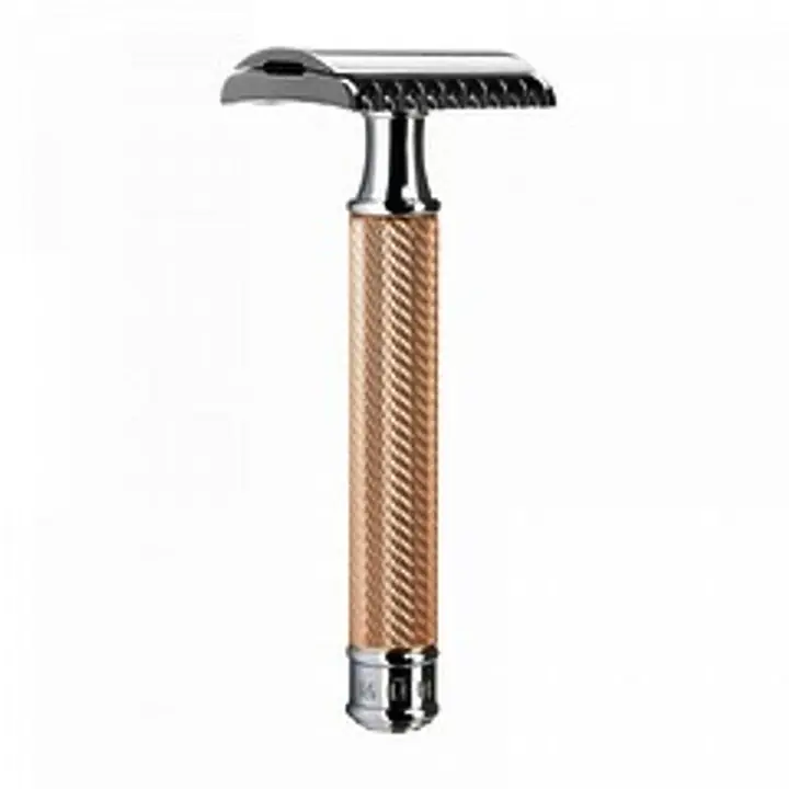 Muhle R41 Rose Gold Open Tooth Comb Safety Razor - Master