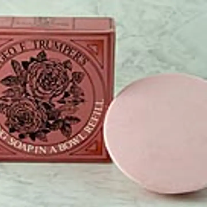 Geo F Trumper Rose Shaving Soap Wooden Bowl Refill (80g)