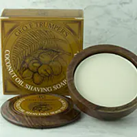 Geo F Trumper Coconut Shaving Soap in a Wooden Bowl (80g) - Master