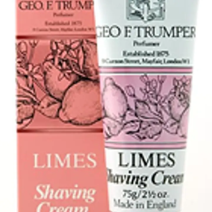 Geo F Trumper Extract of Limes Soft Shaving Cream in Stand Up Tube (75g)