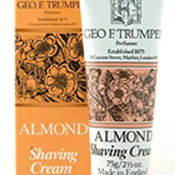 Geo F Trumper Almond Soft Shaving Cream in Stand Up Tube (75g)