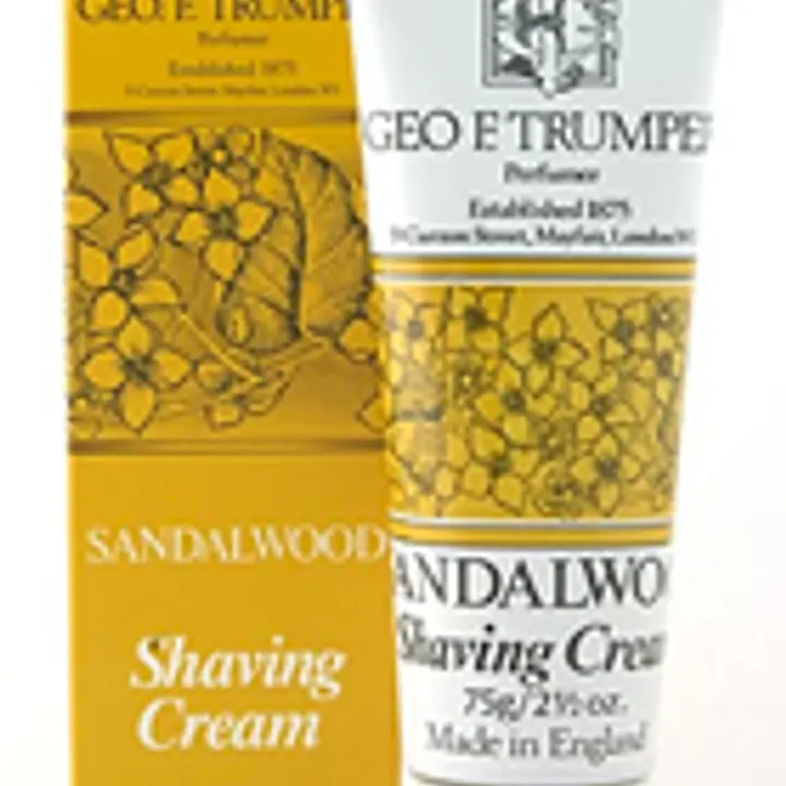 Geo F Trumper Sandalwood Soft Shaving Cream in Stand Up Tube (75g) - Master
