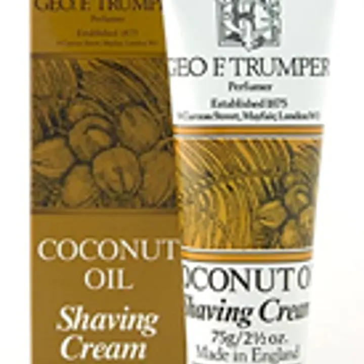 Geo F Trumper Coconut Soft Shaving Cream in Stand Up Tube (75g)