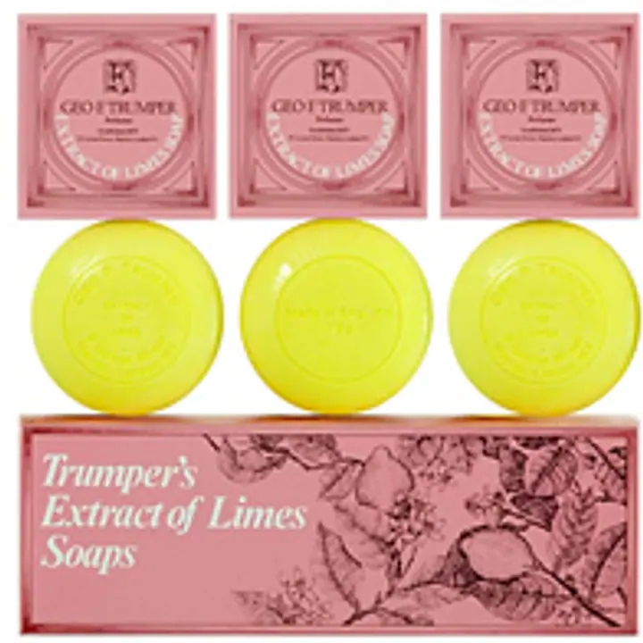 Geo F Trumper Traditional Limes Hand Soap Collection (3 x 75g Tablet) - Master