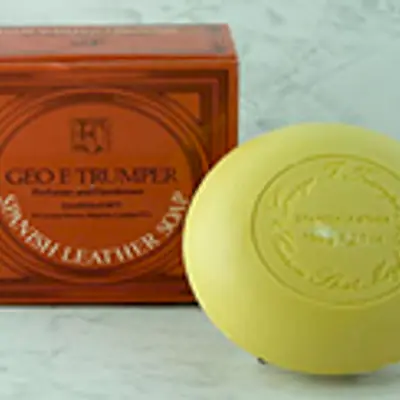 Geo F Trumper Spanish Leather Bath Soap Single Tablet (150g) primary image