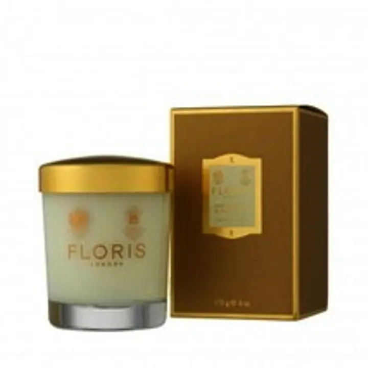 Floris Home Fragrance Scented Candle Sandalwood and Patchouli 175g