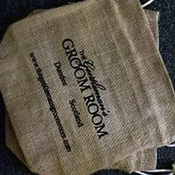 The Gentleman's Groom Room Natural Jute Draw String Gift Bag