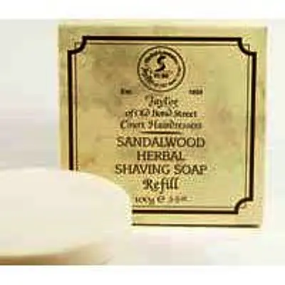 Taylor of Old Bond Street Sandalwood Shaving Soap re-fill 100g primary image