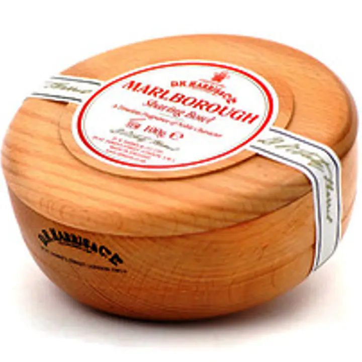 D.R Harris Marlborough Shaving Soap In Beech Wood Shaving Bowl 100g