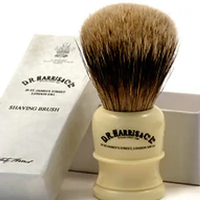 D.R Harris H2 Badger Hair Shaving Brush Imitation Ivory Base primary image