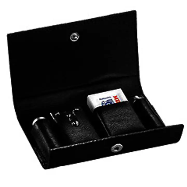 Merkur 46 Travel Razor and Leather Case - Master