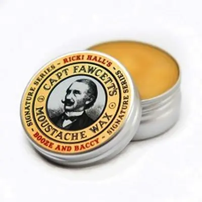 Captain Fawcett's Ricki Hall Booze & Baccy Moustache Wax 15ml primary image
