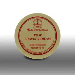 Taylor Of Old Bond Street Rose shaving cream in 150ml tub