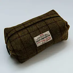 Captain Fawcett's Tweed Wash Bag