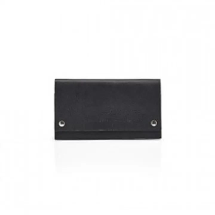 Pittards Large Modern Travel Wallet Attacama Black Leather - Master