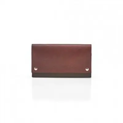 Pittards Large Modern Travel Wallet Attacama Tobago Brown Leather primary image