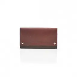 Pittards Large Modern Travel Wallet Attacama Tobago Brown Leather