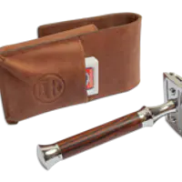 G&F Timor Leather Safety Razor Travel Case - Master