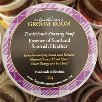 Essence of Scotland Scottish Heather Traditional Shaving Soap 120g primary image