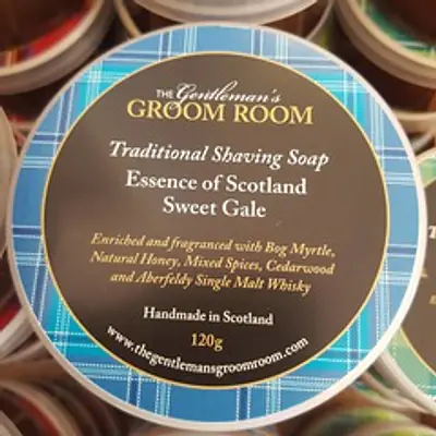 Essence of Scotland Sweet Gale Traditional Shaving Soap 120g primary image
