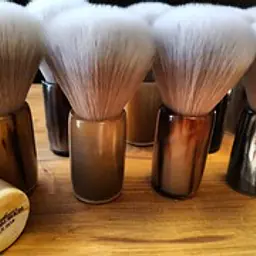 The Gentleman's Groom Room LTD Edition Grey/White Synthetic Shaving Brush