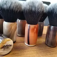 The Gentleman's Groom Room LTD Edition Black/White Synthetic Shaving Brush - Master
