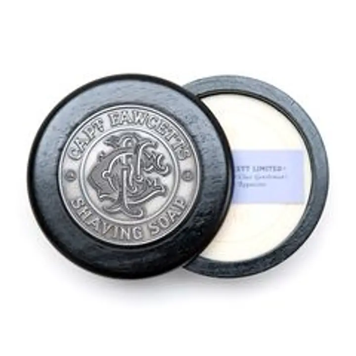 Captain Fawcett's Shaving Soap in Wooden Bowl - Master