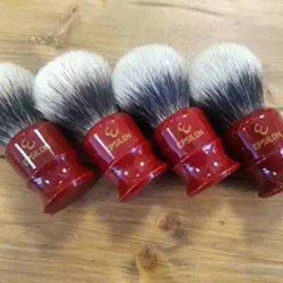 Epsilon Two Band Badger Hair Shaving Brush primary image