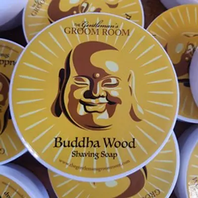 The Gentleman's Groom Room Buddha Wood Shaving Soap 140g primary image