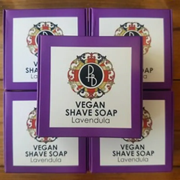 Phoenix & Beau Vegan Lavendula Shaving Soap 40g - Master