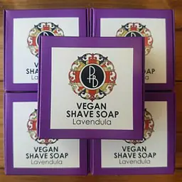 Phoenix & Beau Vegan Lavendula Shaving Soap 40g