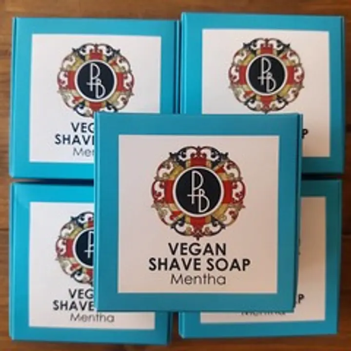 Phoenix & Beau Vegan Mentha Shaving Soap 40g - Master