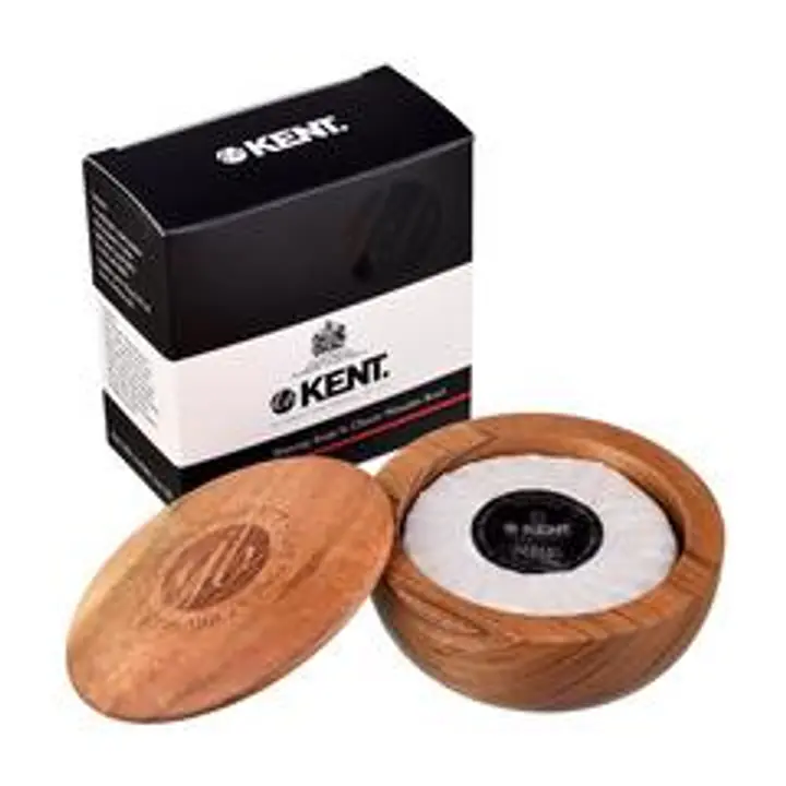 GB Kent Shaving Soap In Acacia Wooden Bowl 120g