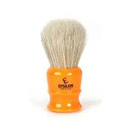 Epsilon White Horse Hair Shaving Brush (Butterscotch)