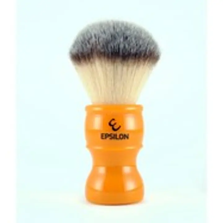Epsilon Silvertip Fiber Shaving Brush (Butterscotch)