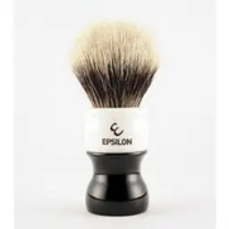 Epsilon Two Band Badger (Black & White) Shaving Brush