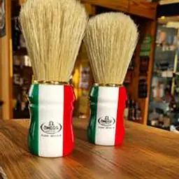 Omega Italian Flag Boar Hair Shaving Brush