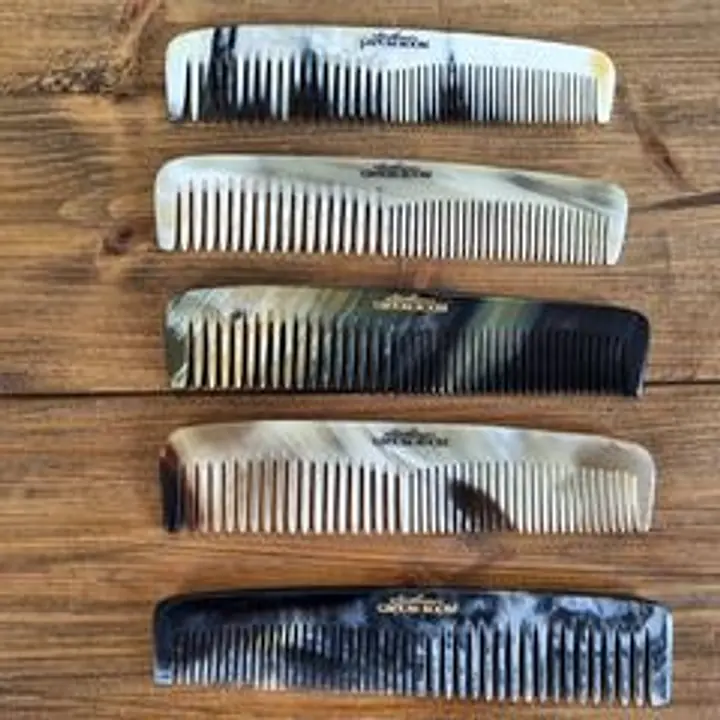 The Gentleman's Groom Room Real Horn Comb 5" - Master