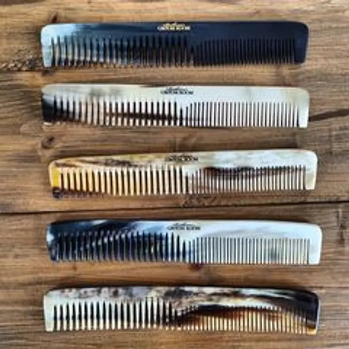 The Gentleman's Groom Room Real Horn Comb 6 1/4"