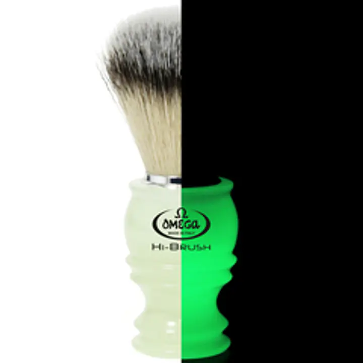 Omega Hi-Brush Glow In The Dark Shaving Brush - Master