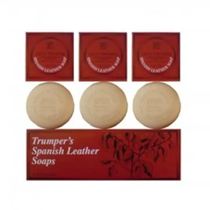 Geo F Trumper Spanish Leather Hand Soap 3 x 75g