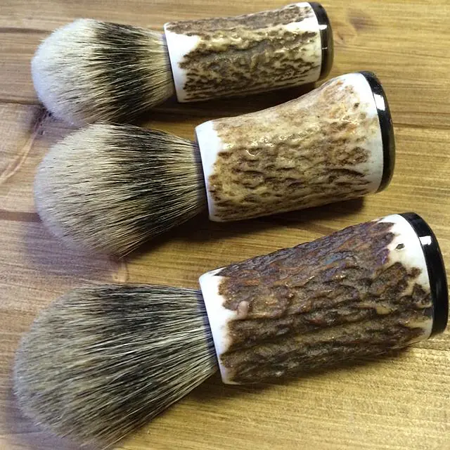 Scottish Stag Antler Shaving Brushes