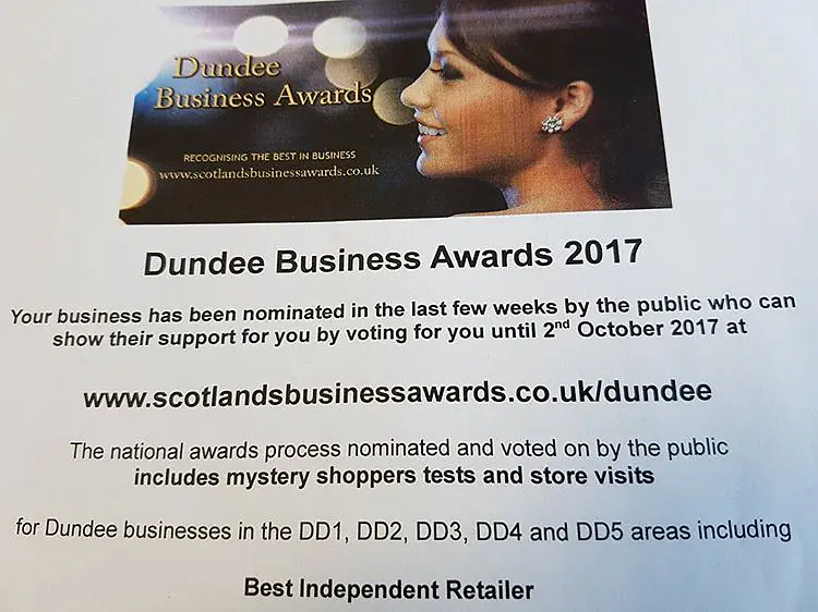 Dundee Business Awards 2017 Best Independent Retailer