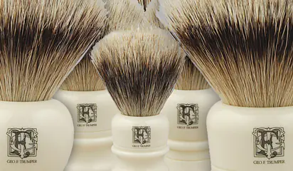 The New Range of Geo F Trumper badger hair shaving brushes are now available!