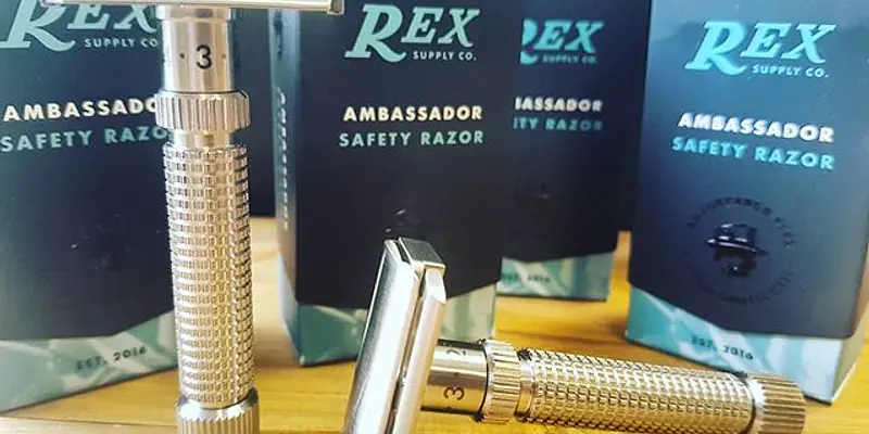 Rex Ambassador Stainless Steel Adjustable DE Razor 