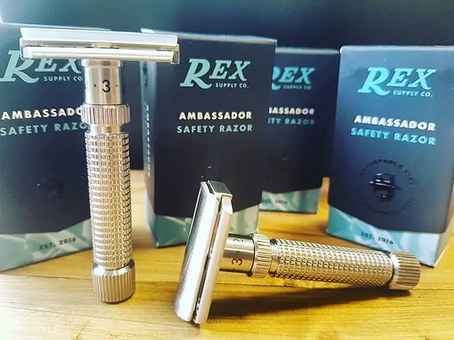 Rex Ambassador Stainless Steel Adjustable DE Razor 