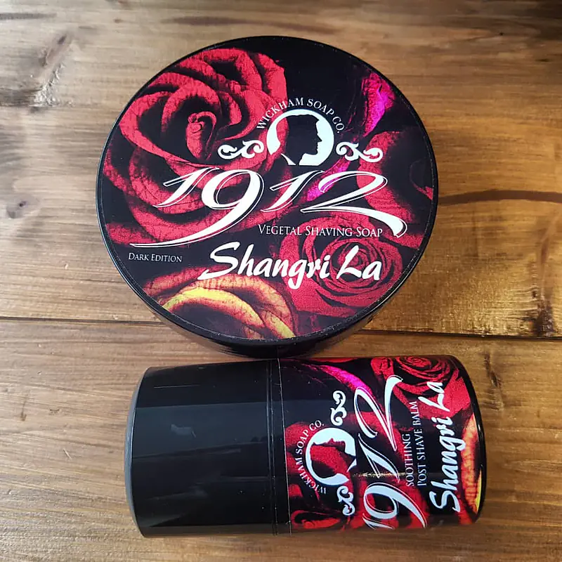 Wickham Soap Co. Dark Edition 1912 Shangri La Shaving Soap And Balm