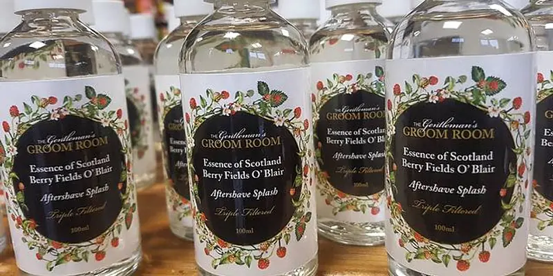 Buddha Wood and Berry Fields O' Blair Aftershave Splash