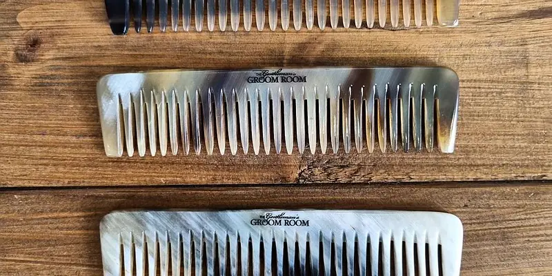 The Gentleman's Groom Room Real Horn Combs And Brushes